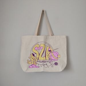 SZA x Online Ceramics SOS Tour 2023 Bubble Tote Bag New Natural Canvas
